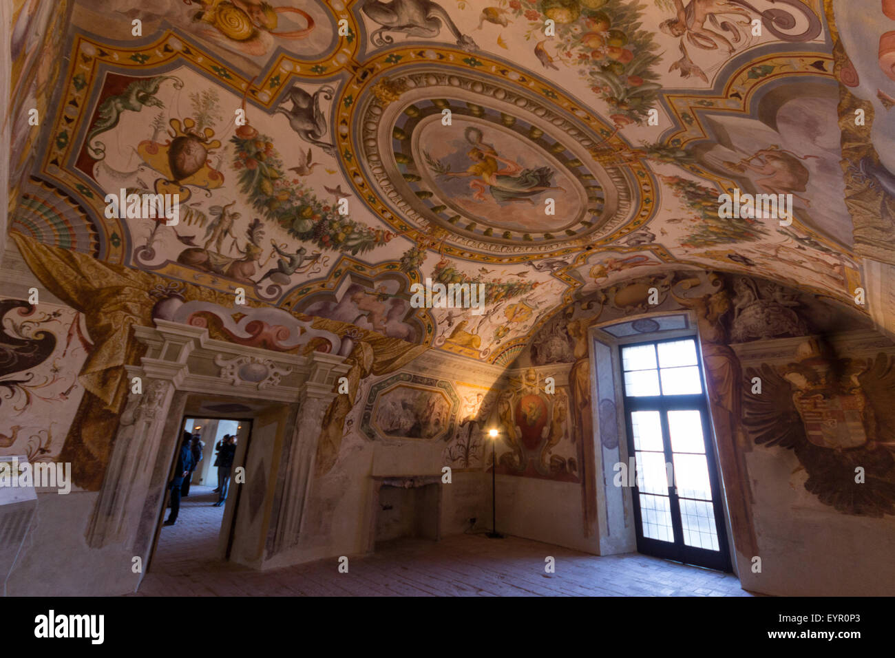 Italy, Emilia Romagna, Torrechiara castle indoor Stock Photo - Alamy