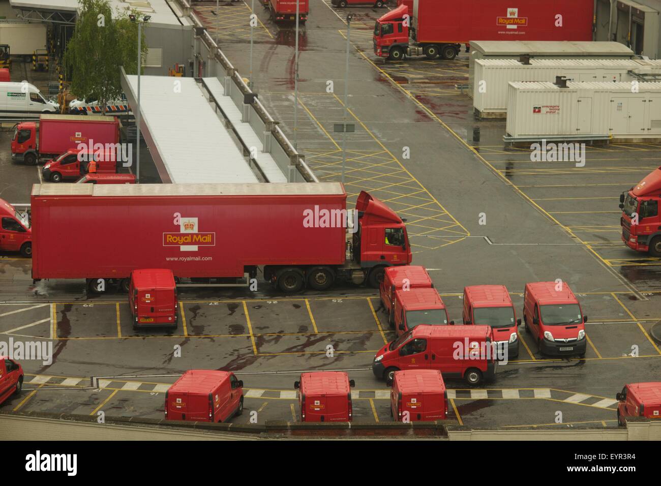 elevated view of Mount Pleasant Mail Centre Farringdon Rd London EC1A