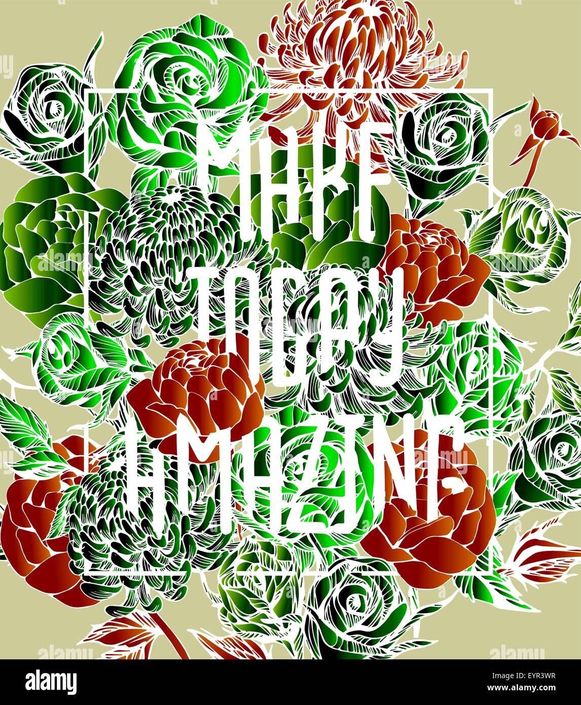 beautiful flower background art Stock Vector Image & Art - Alamy
