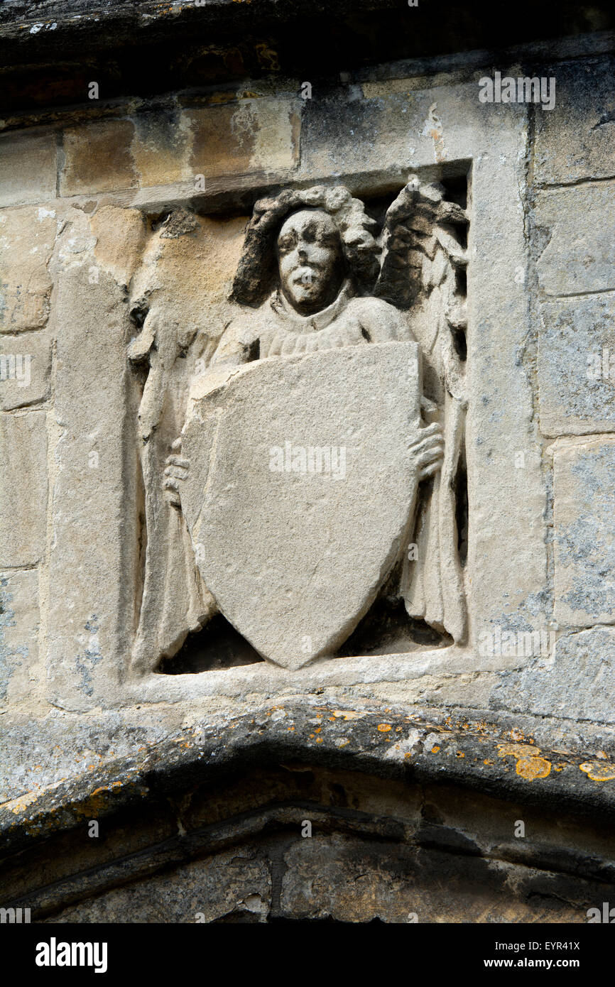 Abbey gateway detail, Kingswood, Gloucestershire, England, UK Stock Photo