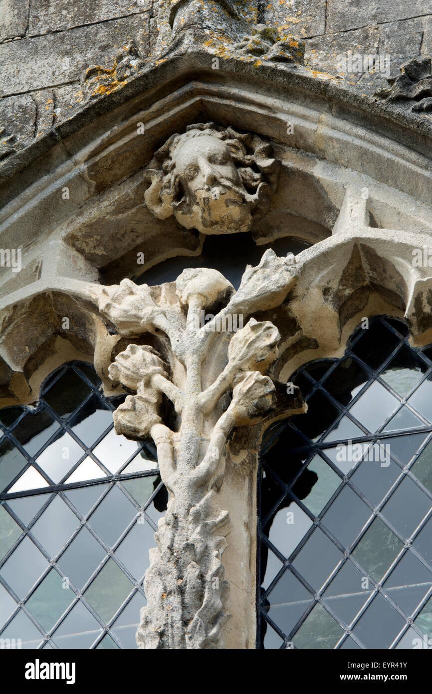Abbey gateway detail, Kingswood, Gloucestershire, England, UK Stock Photo