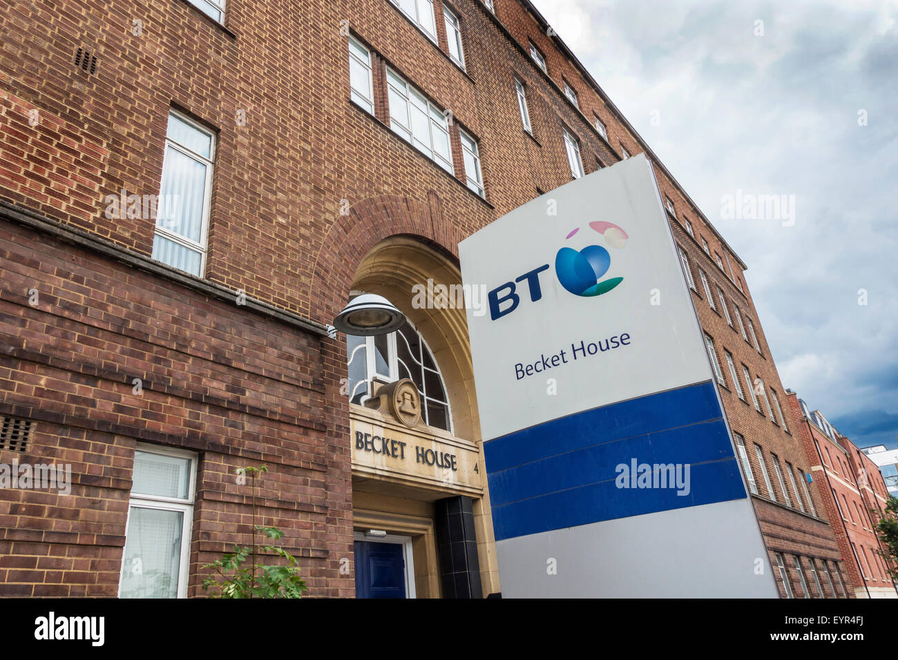 BT British Telecom Becket House Offices Canterbury Kent. Previously known as Telephone House. Stock Photo