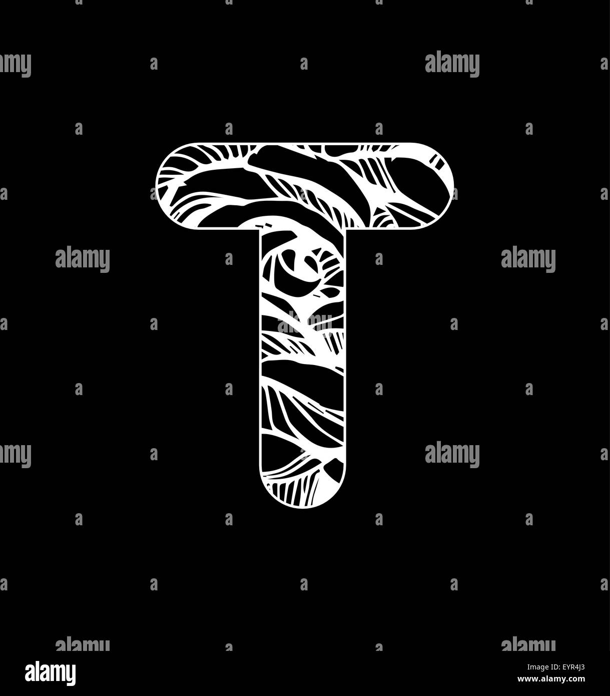 Set alphabet symbols elements letter Black and White Stock Photos ...