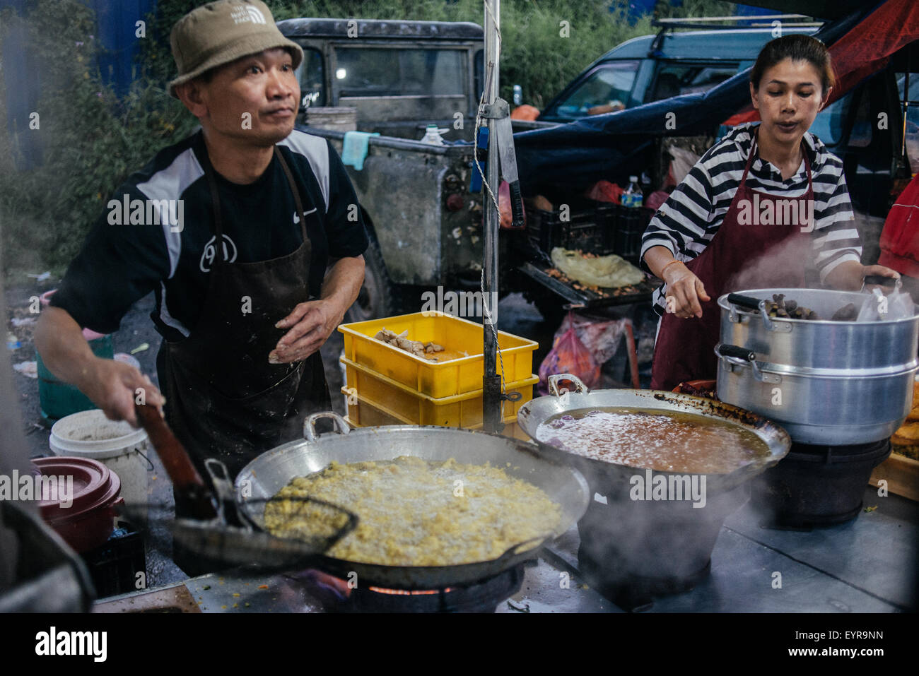 Cameron Highland night market. Stock Photo