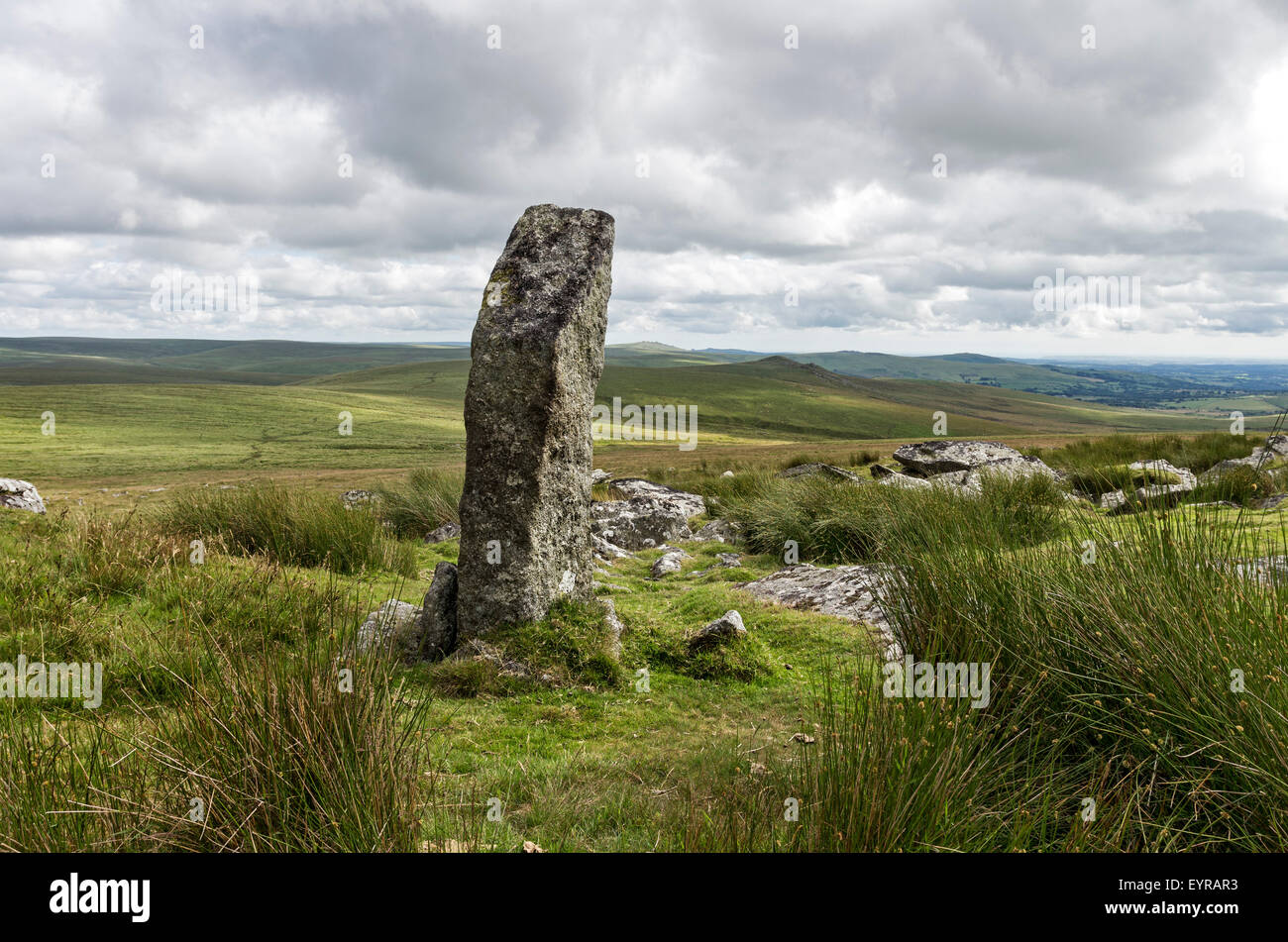 Standing stone dartmoor hi-res stock photography and images - Alamy