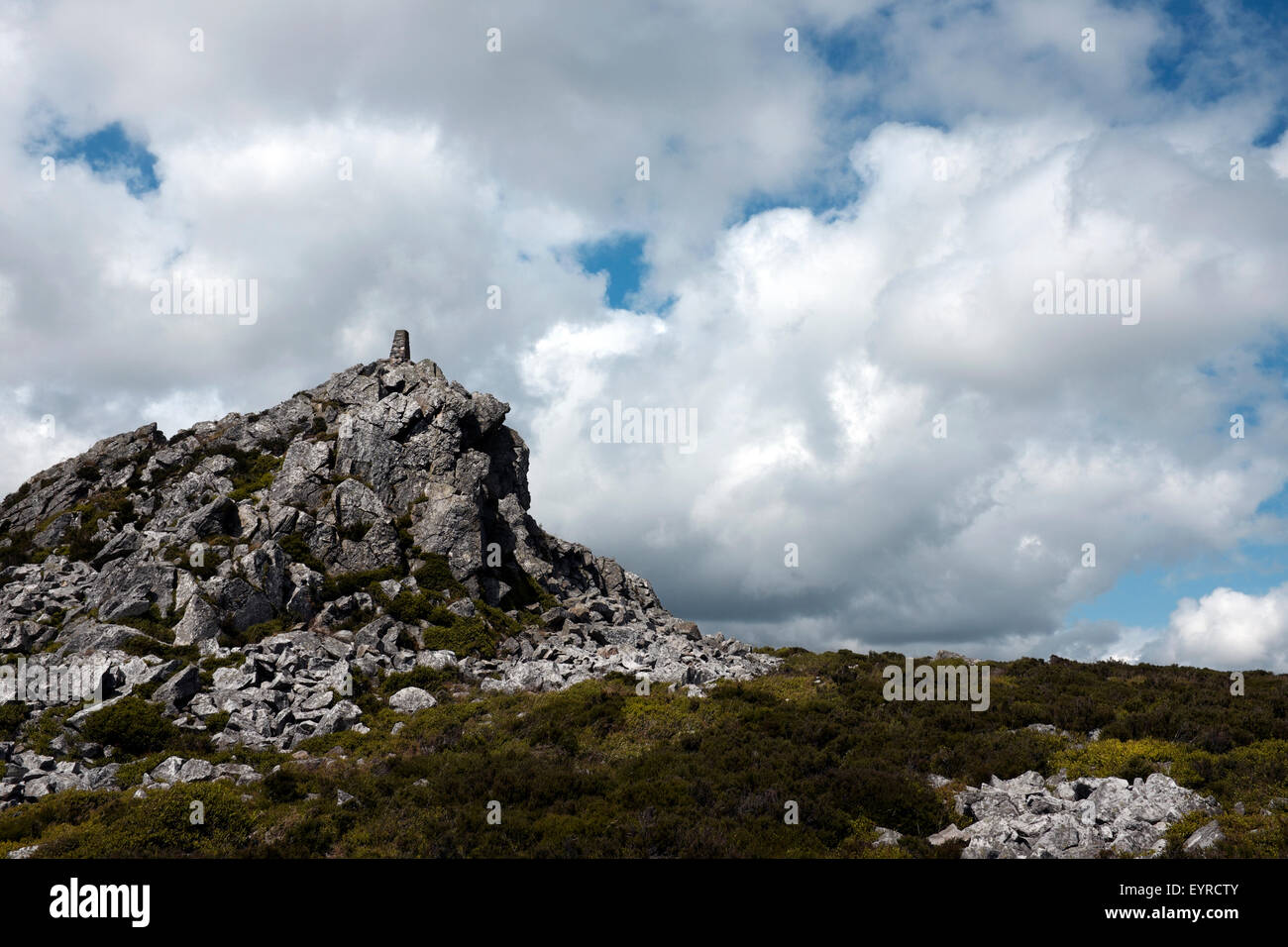 Manstone Rock, Stiperstones, Shropshire, England, UK Stock Photo