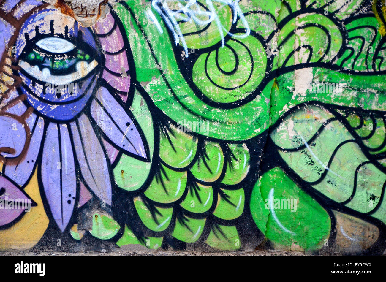 Colorful Abstract street art Stock Photo Alamy