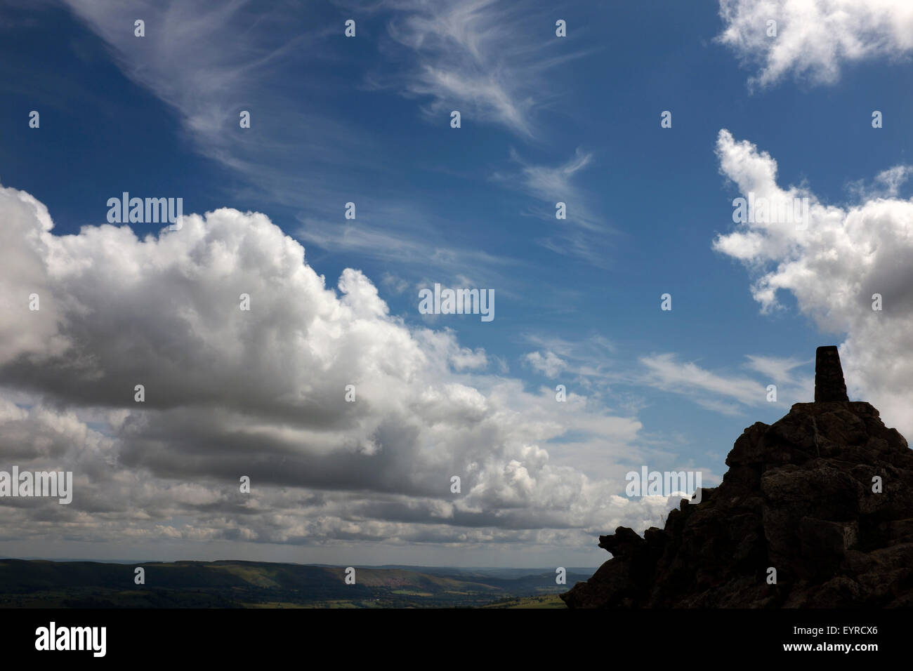 Manstone Rock, Stiperstones, Shropshire, England, UK Stock Photo