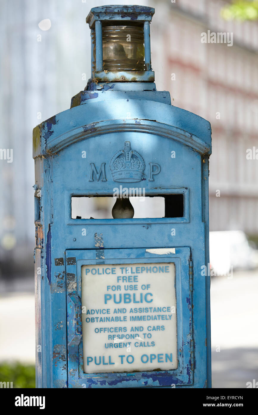 A Police Telephone Stock Photo