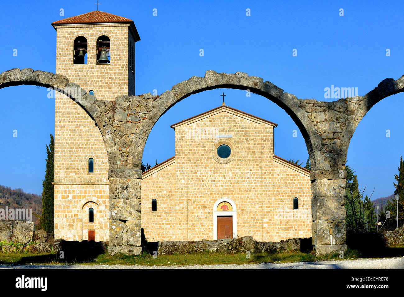 Italy Molise S. Vincenzo al Volturno Abbey Stock Photo - Alamy