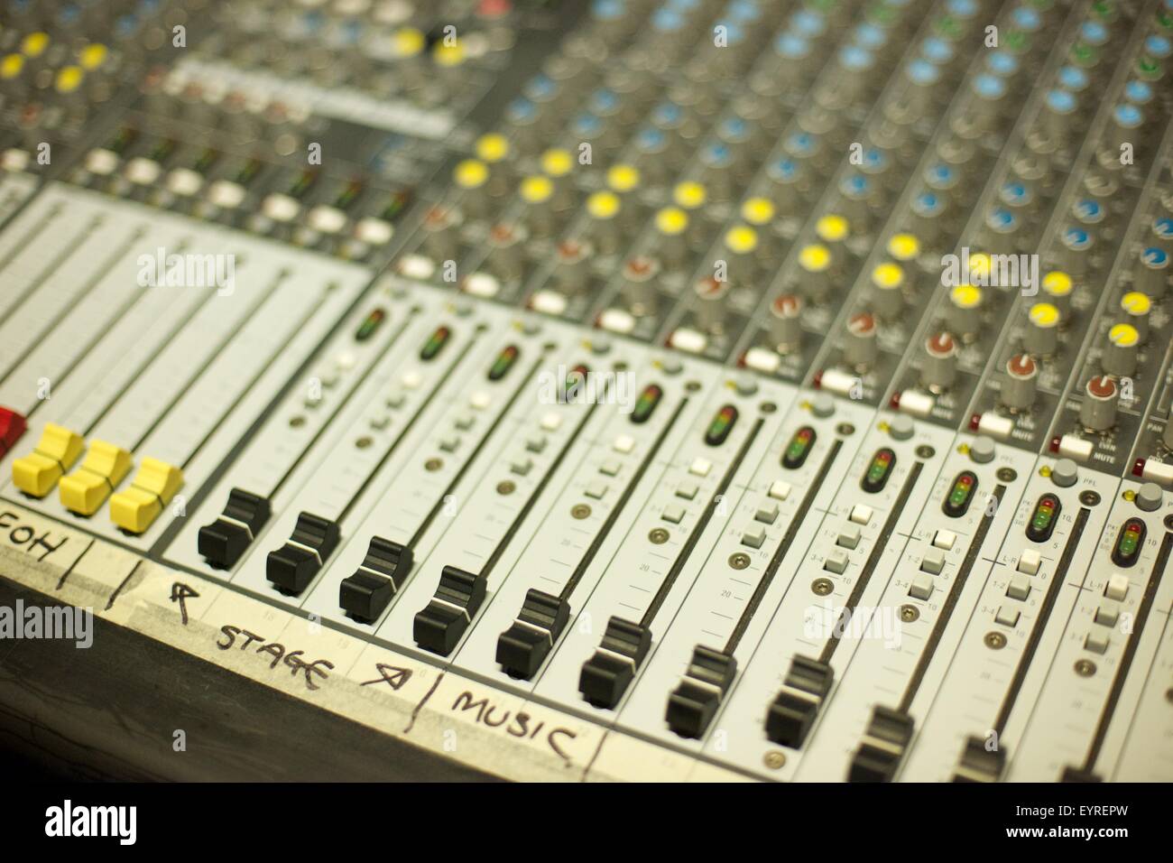 Sound And Light Mixing Desk At A Theatre Stock Photo 85953697 Alamy