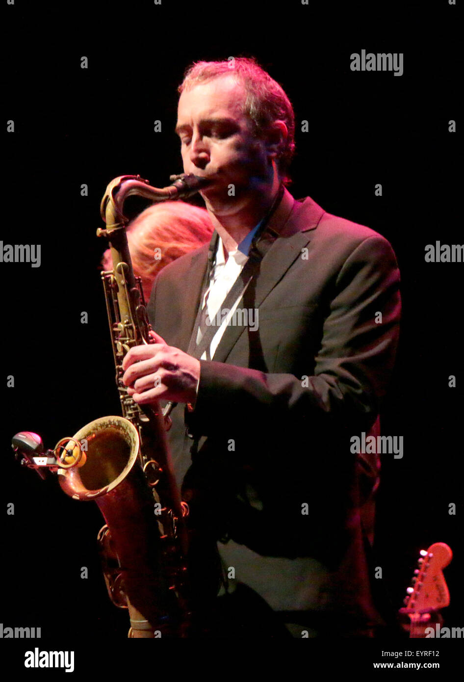 Jake McMurchie - Auftritt von 'Get The Blessing' im Rahmen des Jazzfest Berlin, 31. Oktober 2014, Berlin. Stock Photo