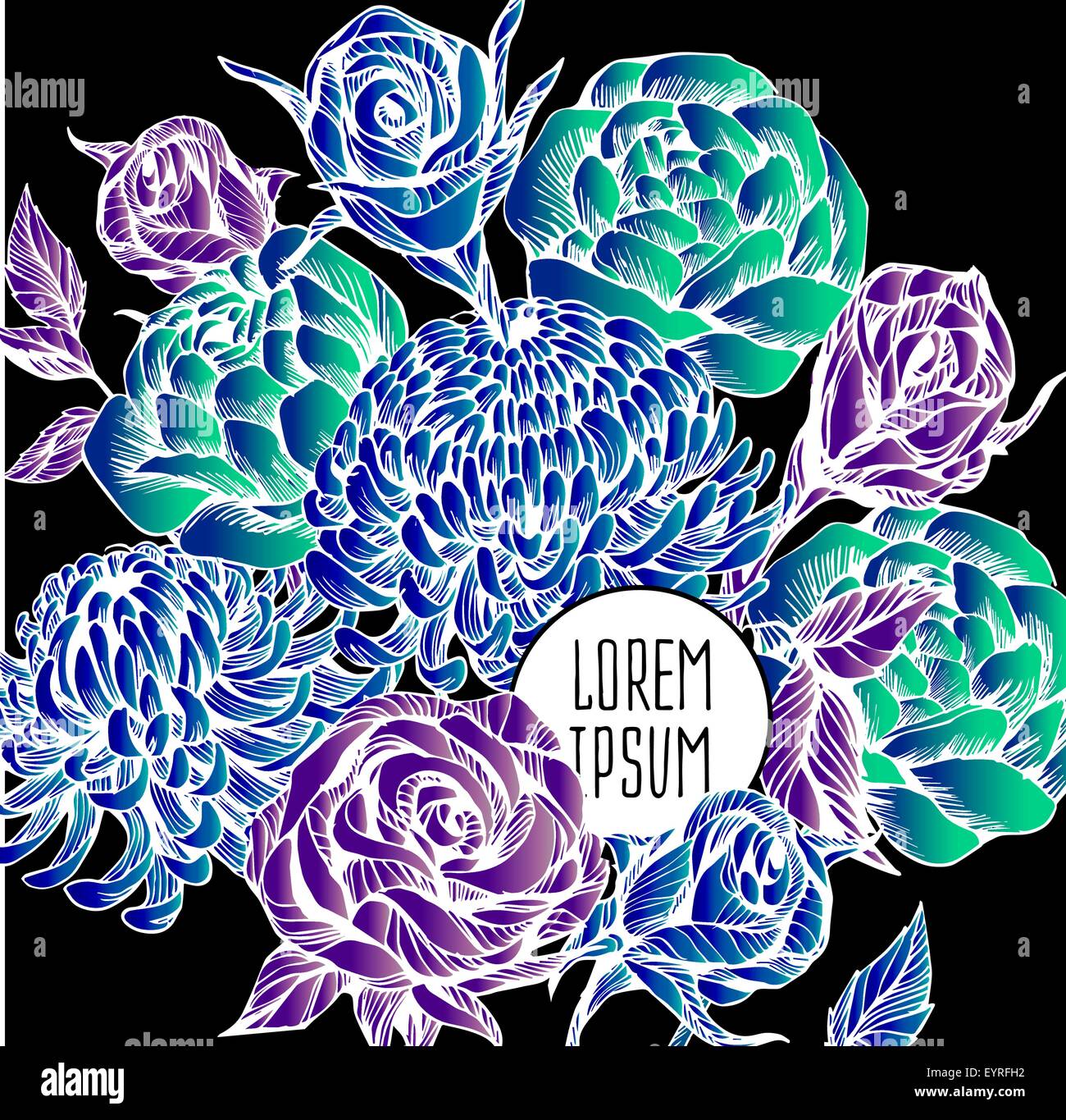 beautiful flower background art Stock Vector Image & Art - Alamy