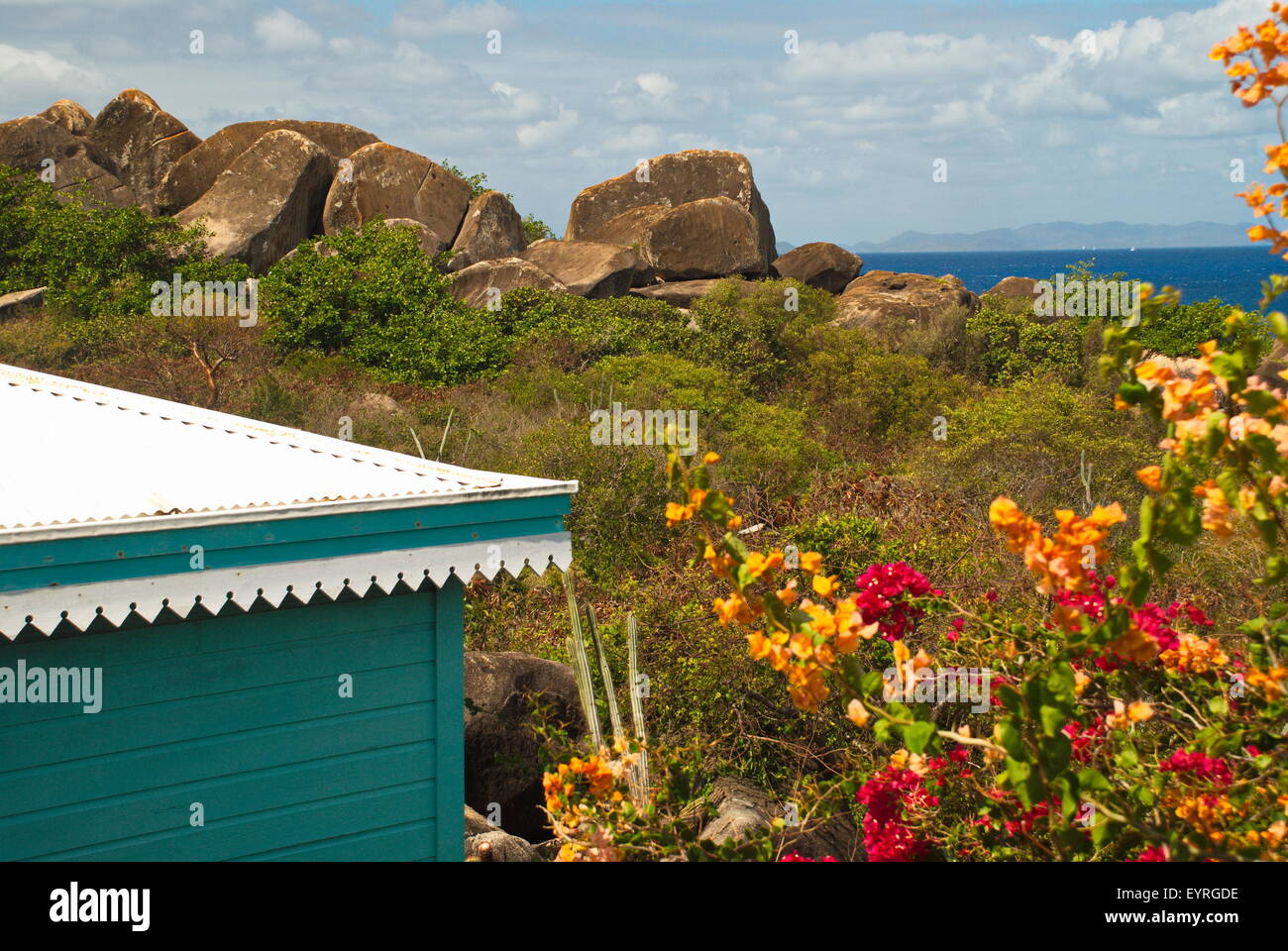 The Baths in Virgin Gorda, British Virgin Islands in the Caribbean Stock Photo