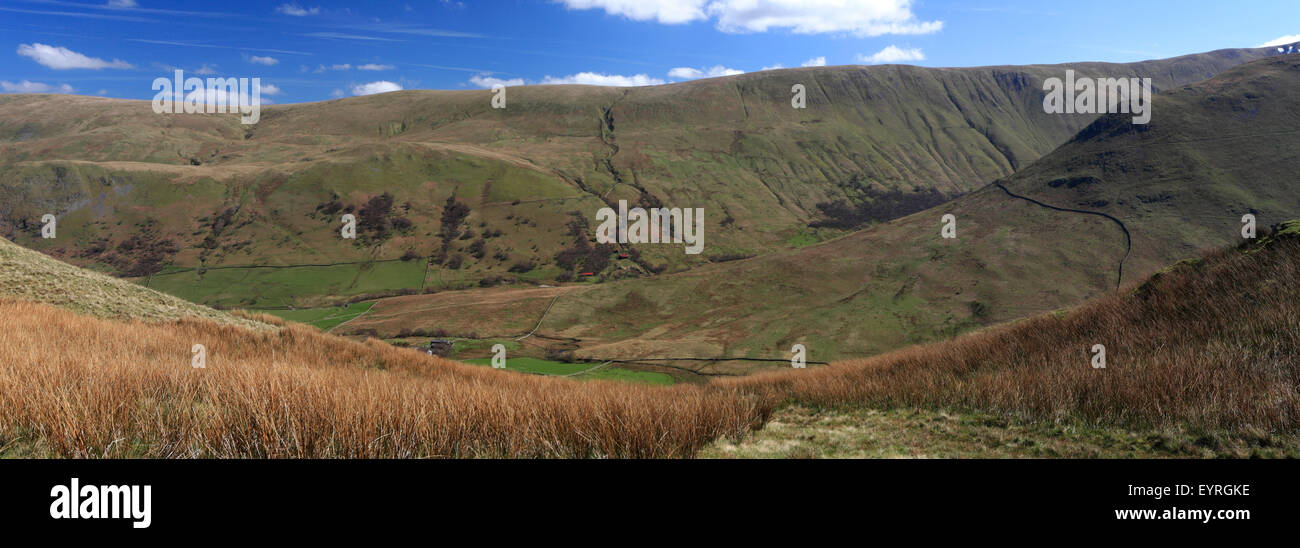 High Street fell and the Martindale valley, Lake District National Park, Cumbria County, England, UK. High Street is one of the Stock Photo