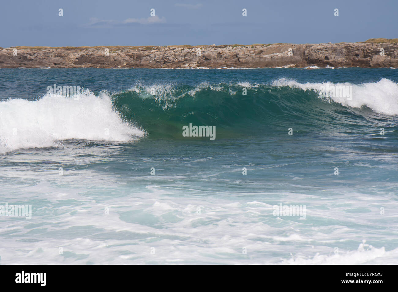 Breaking wave at coast of Brittany, France Stock Photo - Alamy
