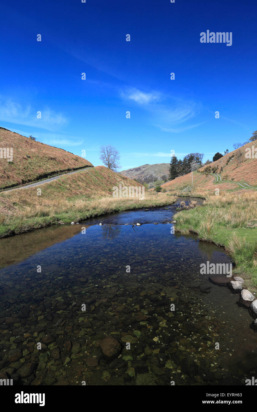 Howegrain Beck, Martindale valley, Lake District National Park, Cumbria County, England, UK. Stock Photo