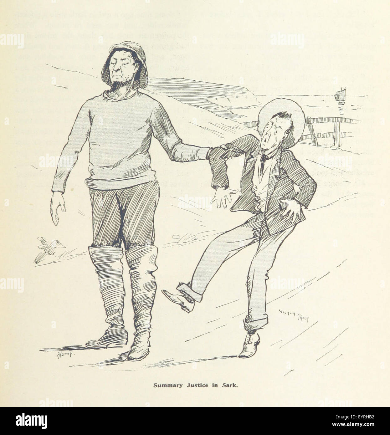 Two Knapsacks in the Channel Islands ... Illustrated by V. Prout Image taken from page 109 of 'Two Knapsacks in the Stock Photo