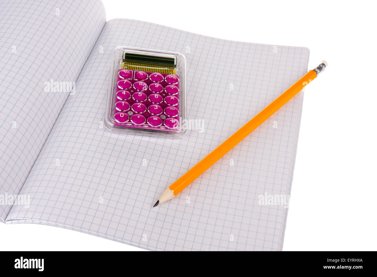 Exercise book paper page lines hi-res stock photography and images - Alamy