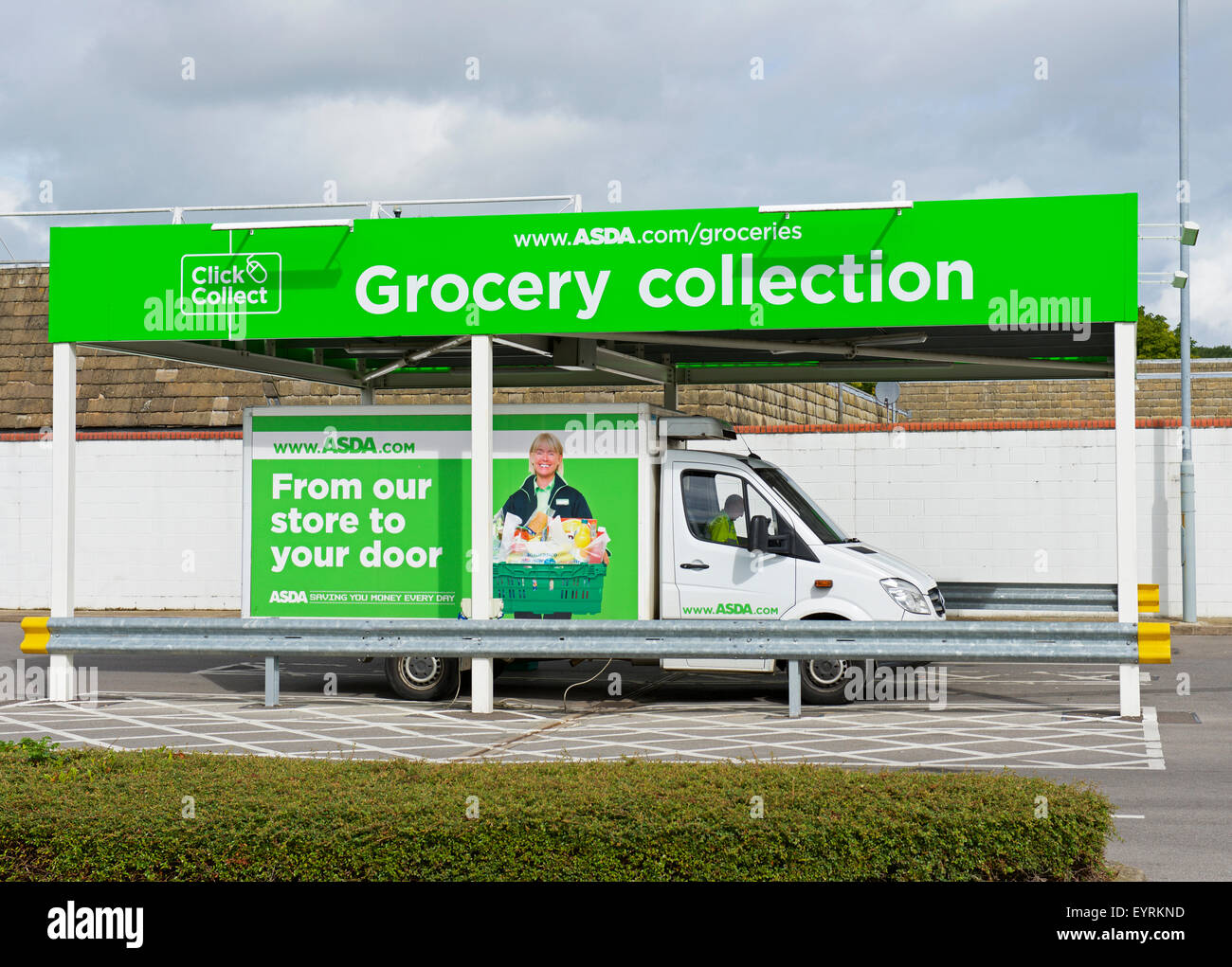 ASDA delivery van, ASDA supermarket collection point, England UK Stock Photo