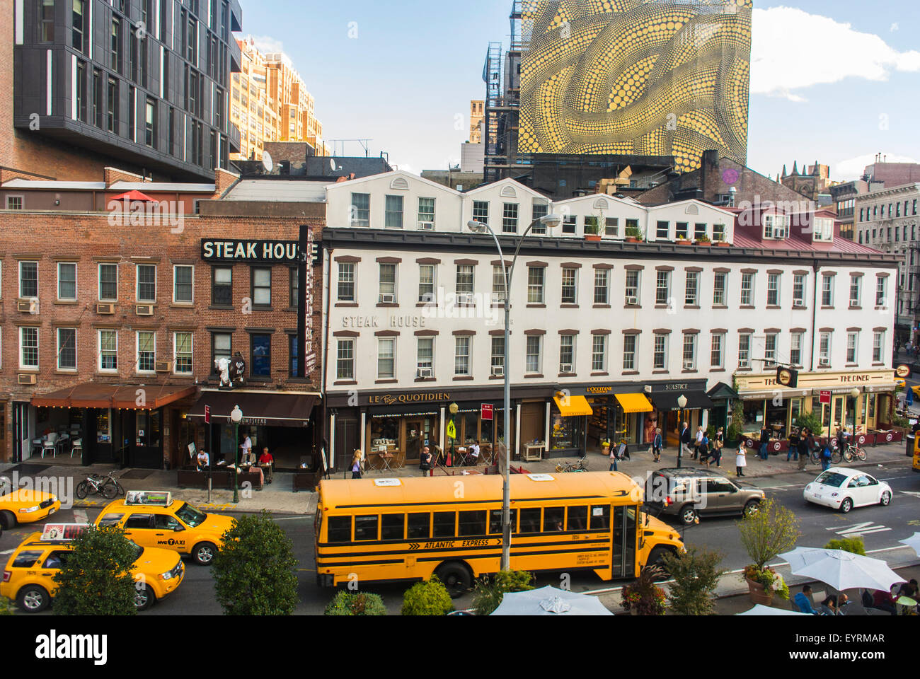 New York City, USA, Old Buildings Street Scenes in Manhattan, Meat