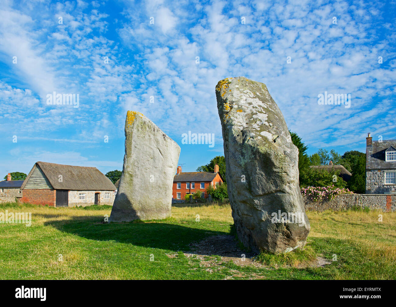 Standing stones at Avebury, Wiltshire, England UK Stock Photo