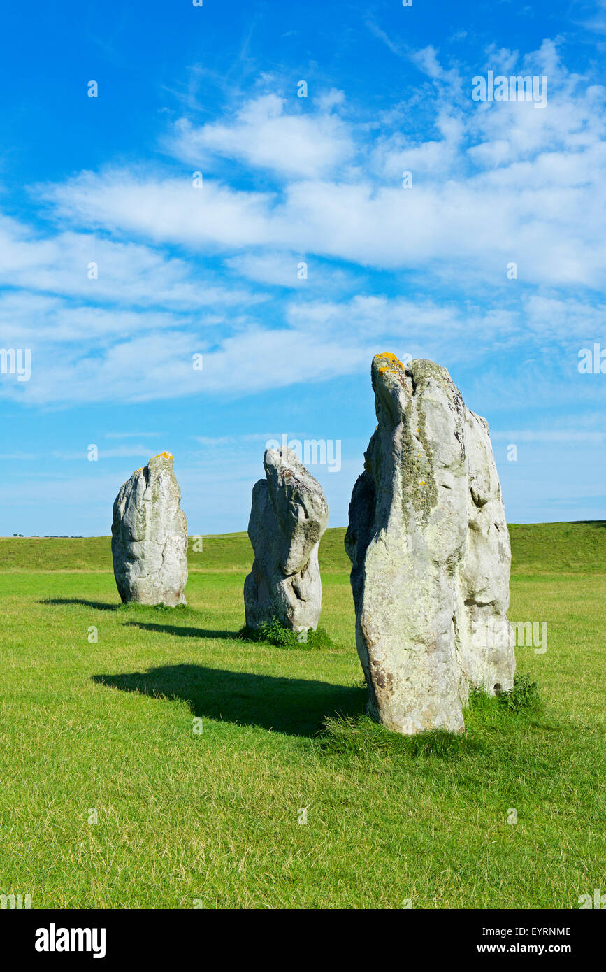 Standing stones at Avebury, Wiltshire, England UK Stock Photo