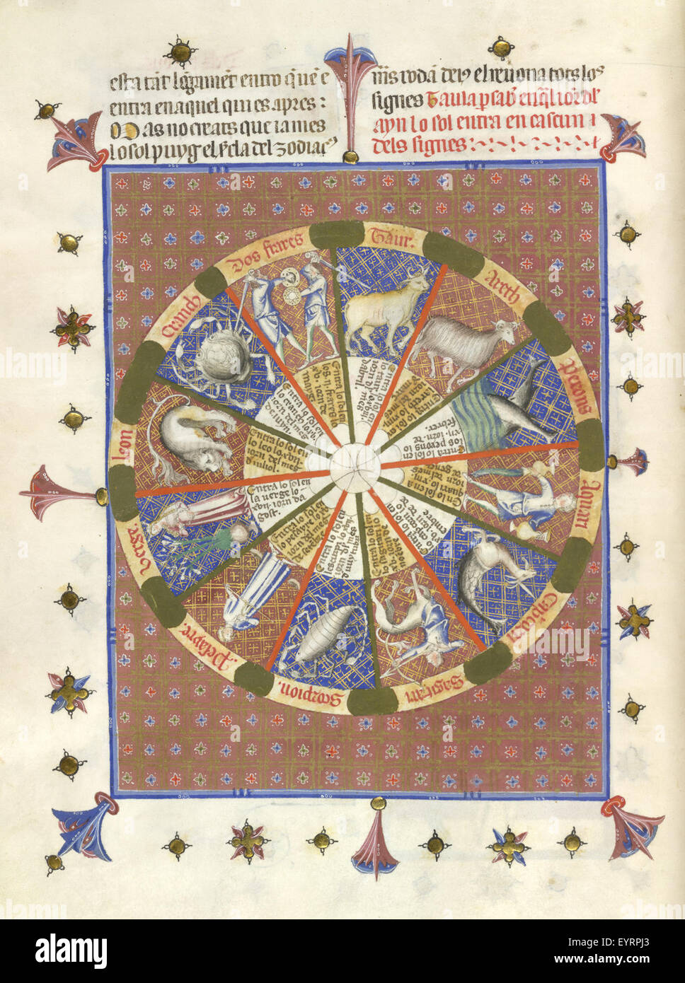 Breviari D Amour Caption The Zodiac Breviari D Amour Caption The Zodiac Stock Photo Alamy