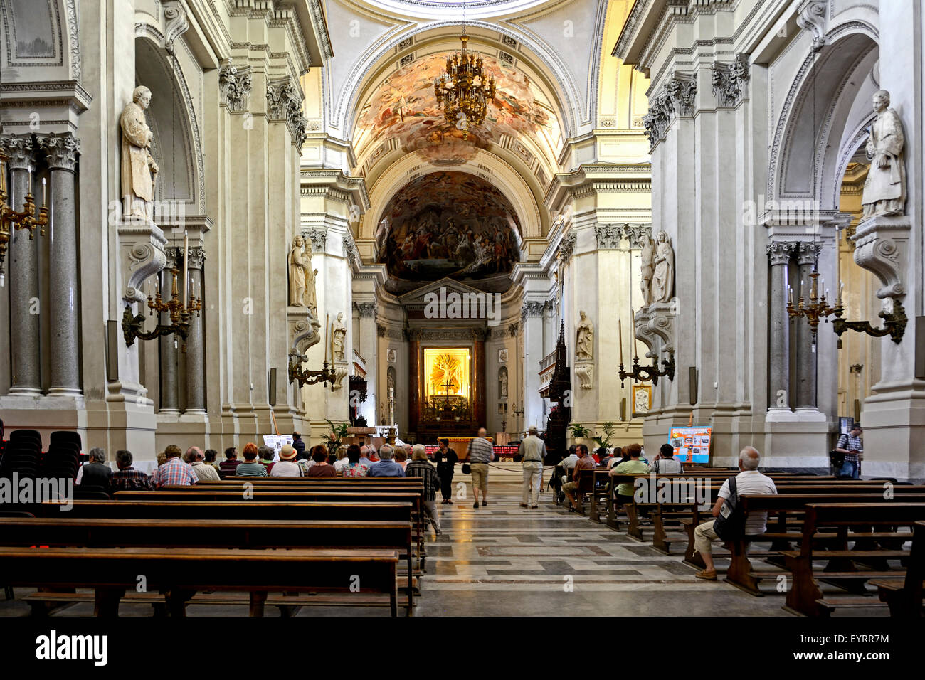 Sicily, interior of the cathedral of Palermo Stock Photo - Alamy