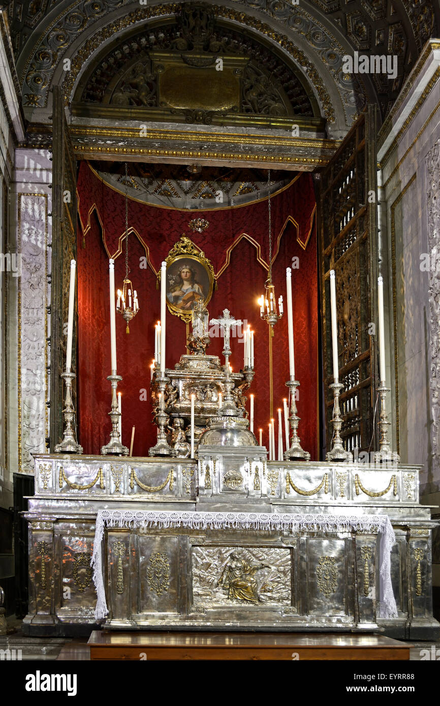 Sicily, interior of the cathedral of Palermo Stock Photo - Alamy