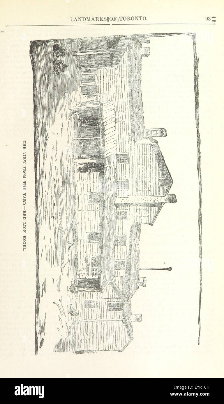 Image taken from page 141 of 'Robertson's Landmarks of Toronto. A collection of historical sketches of the old town of York from 1792 until 1833 (till 1837) and of Toronto from 1834 to 1893 (to 1914). Also ... engravings ... Published from the Toronto “Ev Image taken from page 141 of 'Robertson's Landmarks of Toronto Stock Photo