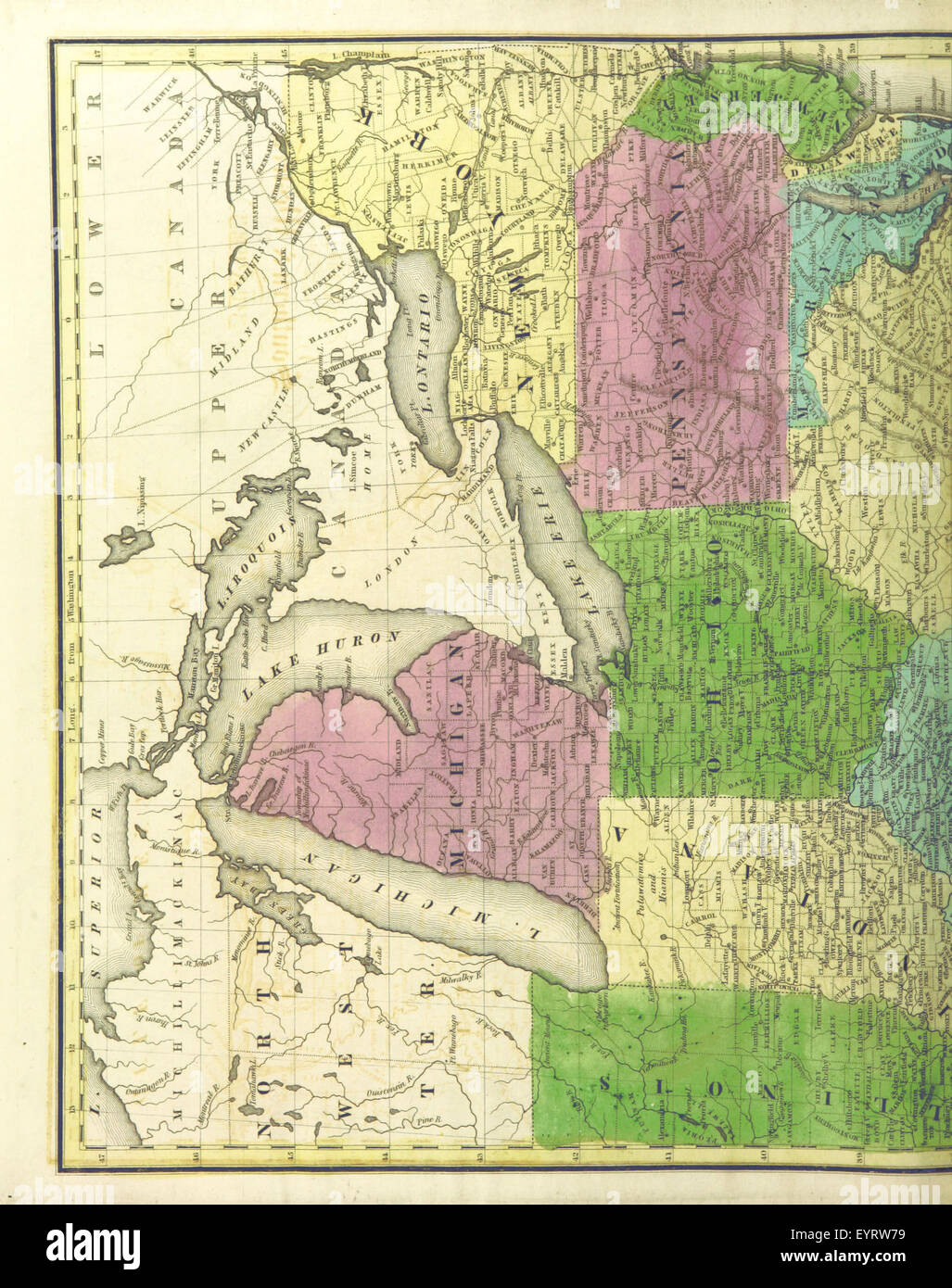 Old atlas page hi-res stock photography and images - Alamy