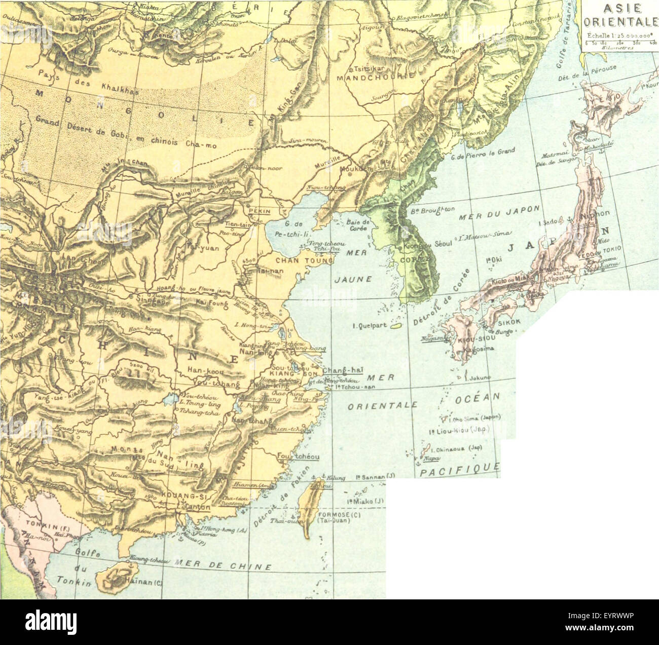 An image from page 171 of 'Géographie Générale,' showing a geographical ...
