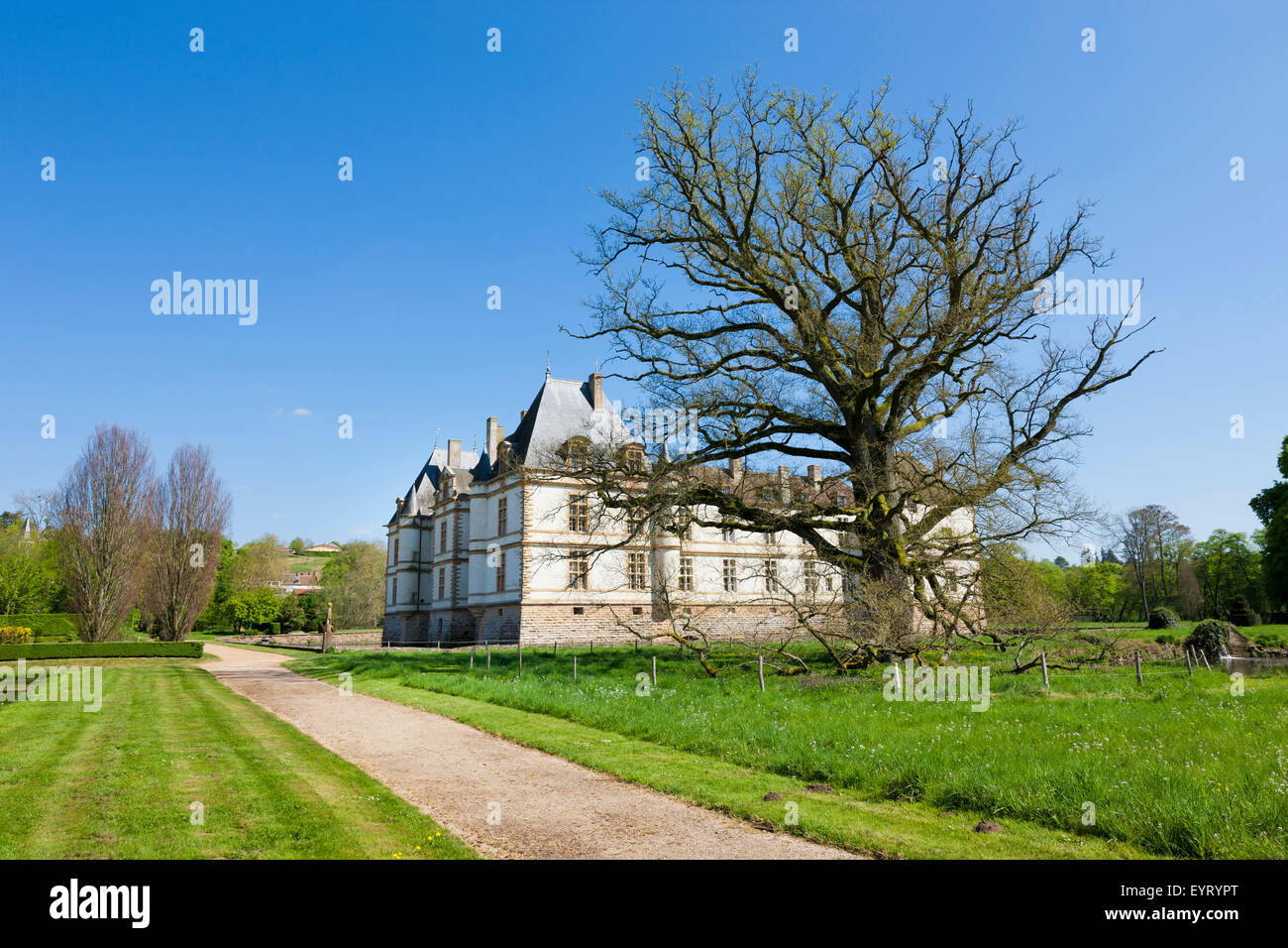 Château de Cormatin, north west view, France, Stock Photo