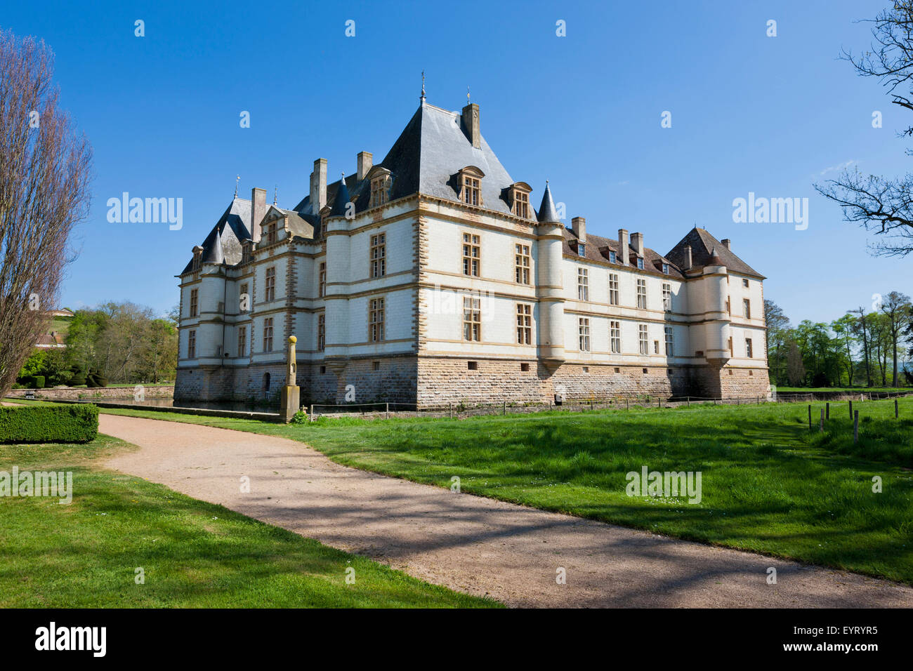 Château de Cormatin, north west view, France, Stock Photo