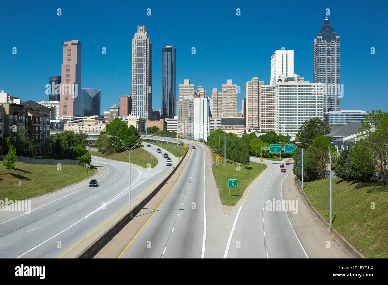 FREEDOM PARKWAY DOWNTOWN SKYLINE ATLANTA USA Stock Photo Alamy