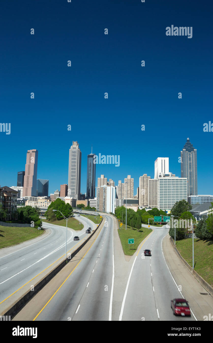 FREEDOM PARKWAY DOWNTOWN SKYLINE ATLANTA USA Stock Photo Alamy