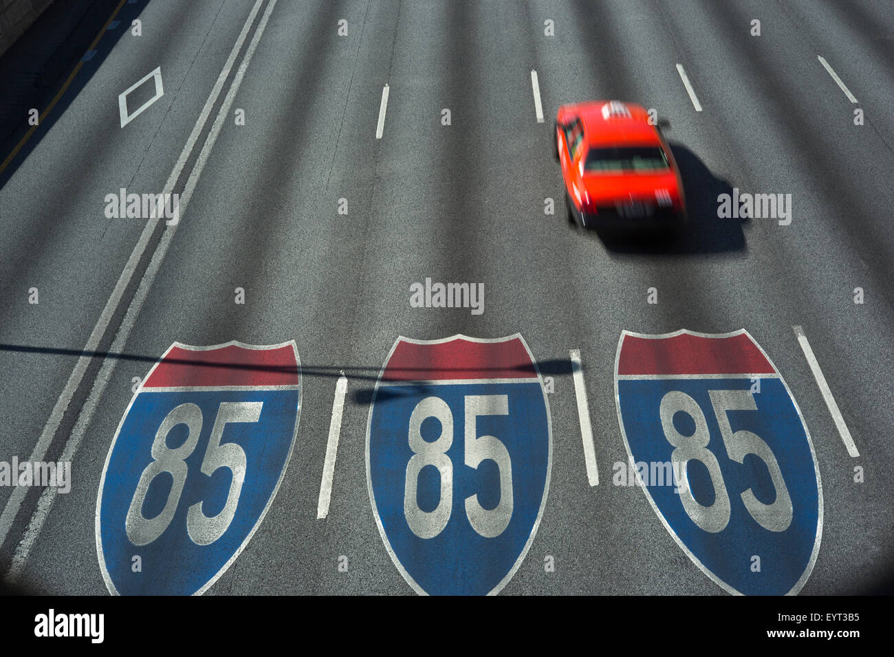 Highway sign 75 hi-res stock photography and images - Alamy