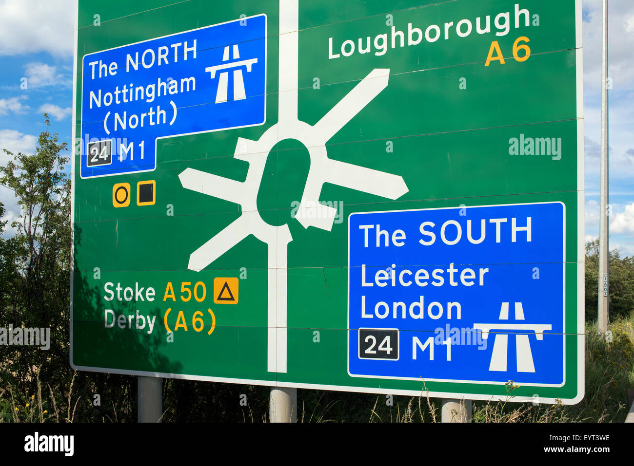 M1 Motorway Map