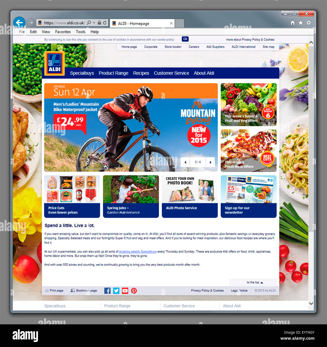 Aldi Supermarket Website Stock Photo - Alamy