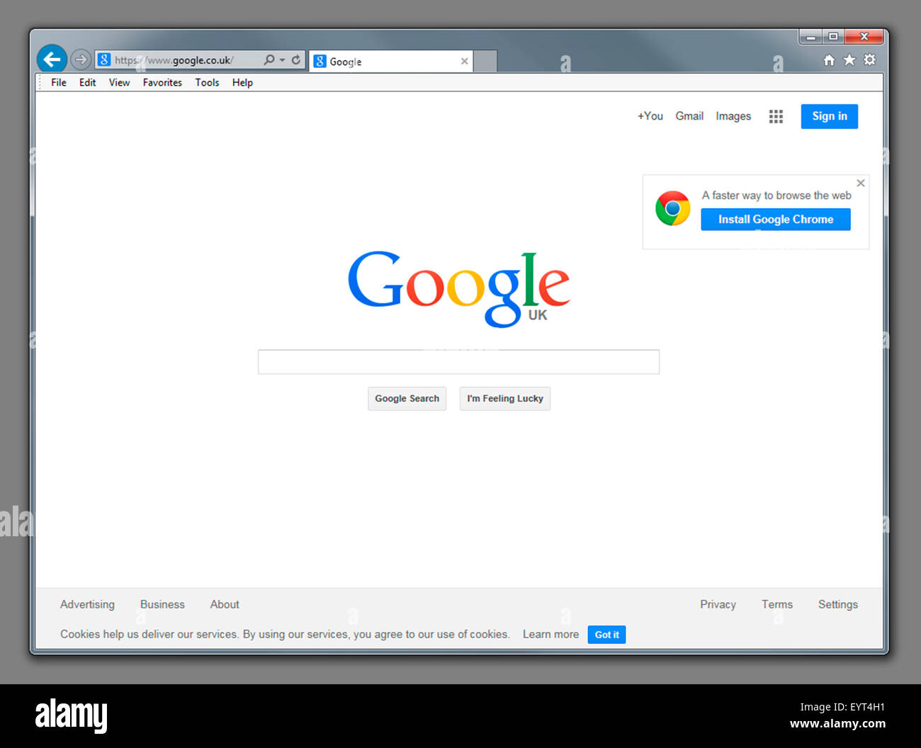 Google Search Engine Homepage Stock Photo Alamy