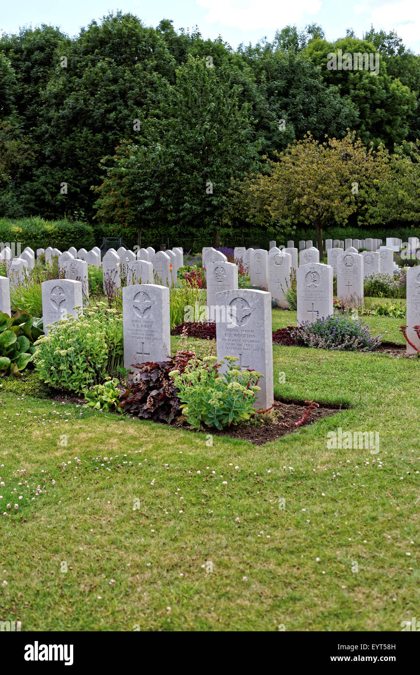 Tidworth Military Cemetery  Hampshire Stock Photo