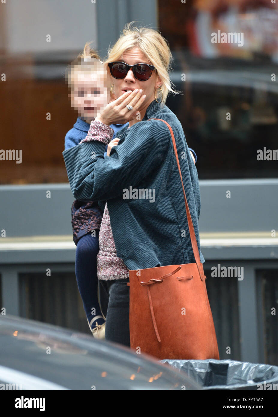 Sienna Miller and daughter Marlowe out and about in New York City