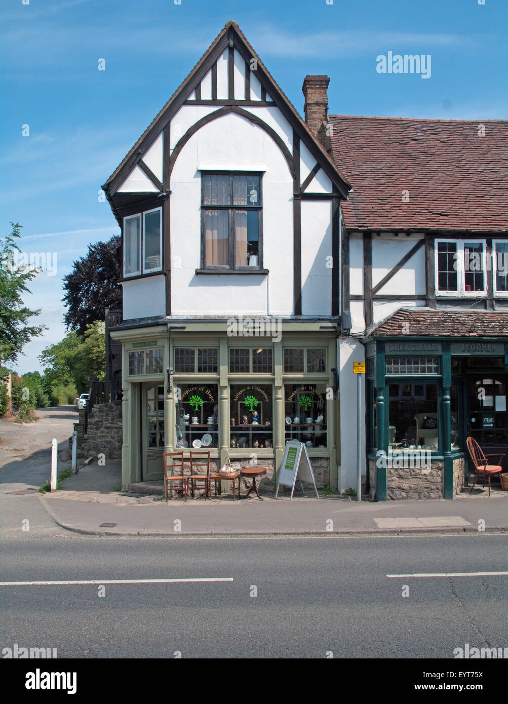 Otford, Kent, England, Antique Shop High Street Stock Photo Alamy
