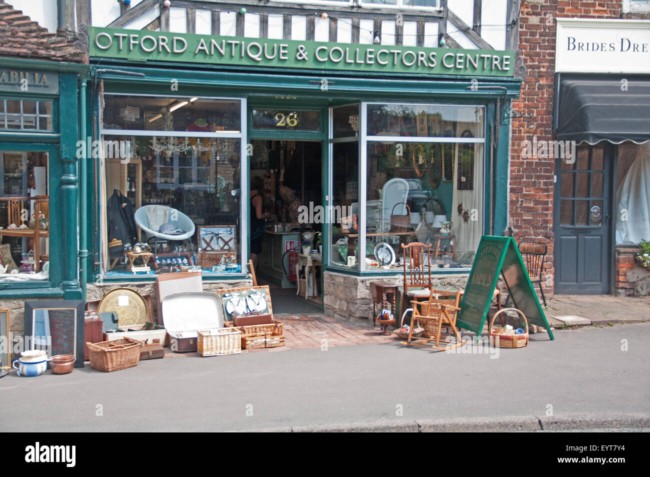 Otford, Kent, England, Antique Shop High Street Stock Photo Alamy