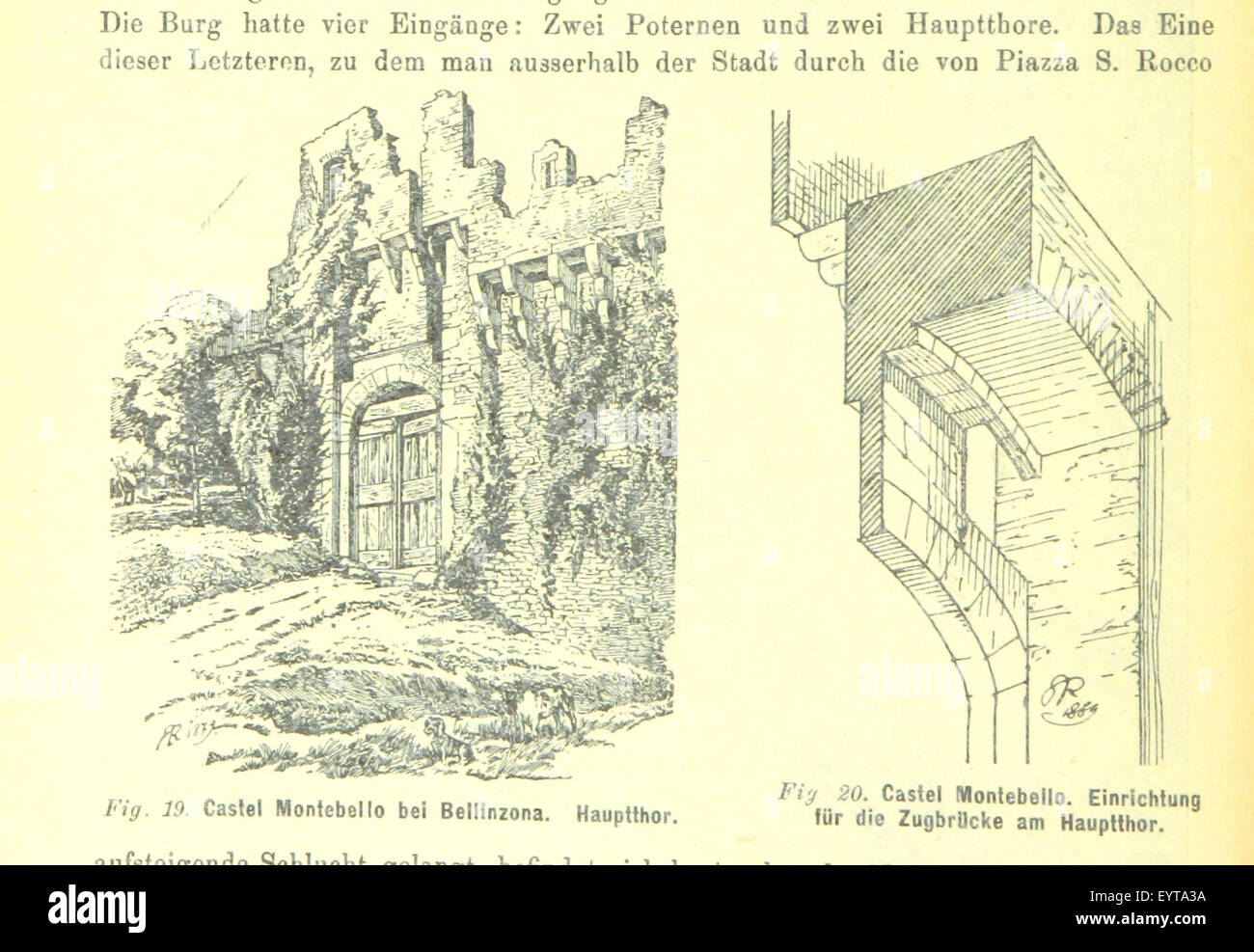 Image taken from page 46 of 'Die mittelalterlichen Kunstdenkmäler des Cantons Tessin, ... Sonder-Abdruck der Beilage “Zur Statistik schweizerischer Kunstdenkmäler” des “Anzeiger für schweizerische Alterthumskunde,” 1890 bis 1893. [With illustrations.]' Image taken from page 46 of 'Die mittelalterlichen Kunstdenkmäler des Stock Photo