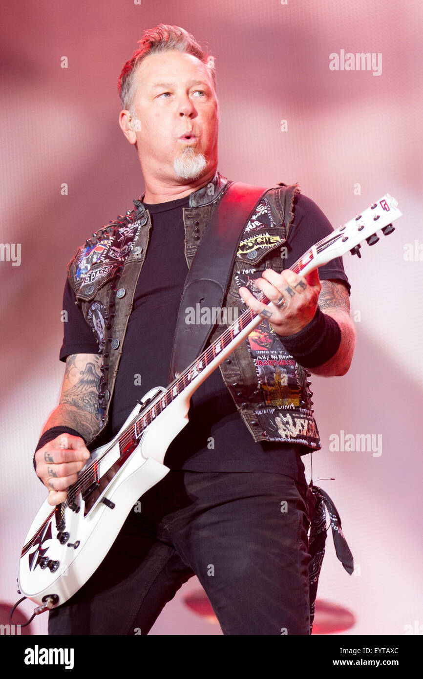 Chicago, Illinois, USA. 1st Aug, 2015. Musician JAMES HETFIELD of
