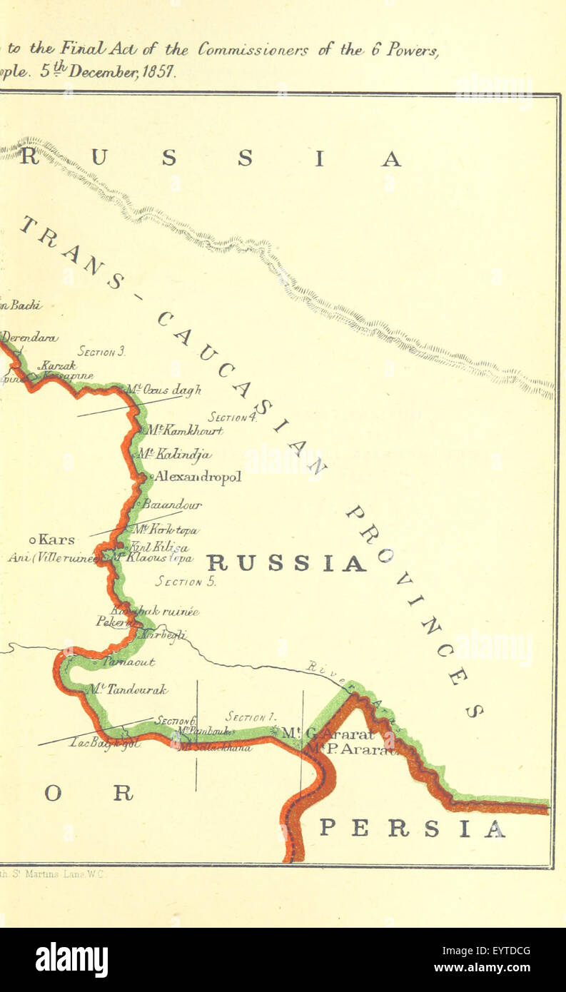 Image taken from page 611 of 'The Map of Europe by Treaty, showing the various political and territorial changes which have taken place since the general peace of 1814 (91.) With numerous maps and notes' Image taken from page 611 of 'The Map of Europe Stock Photo