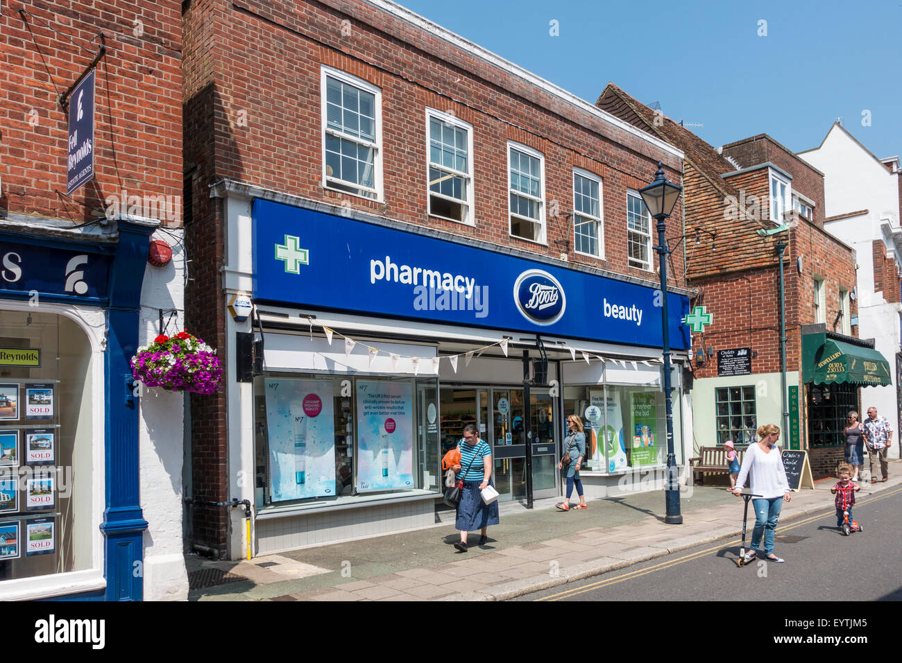 Boots Pharmacy Beauty Products High Street Hythe Kent UK Stock Photo - Alamy