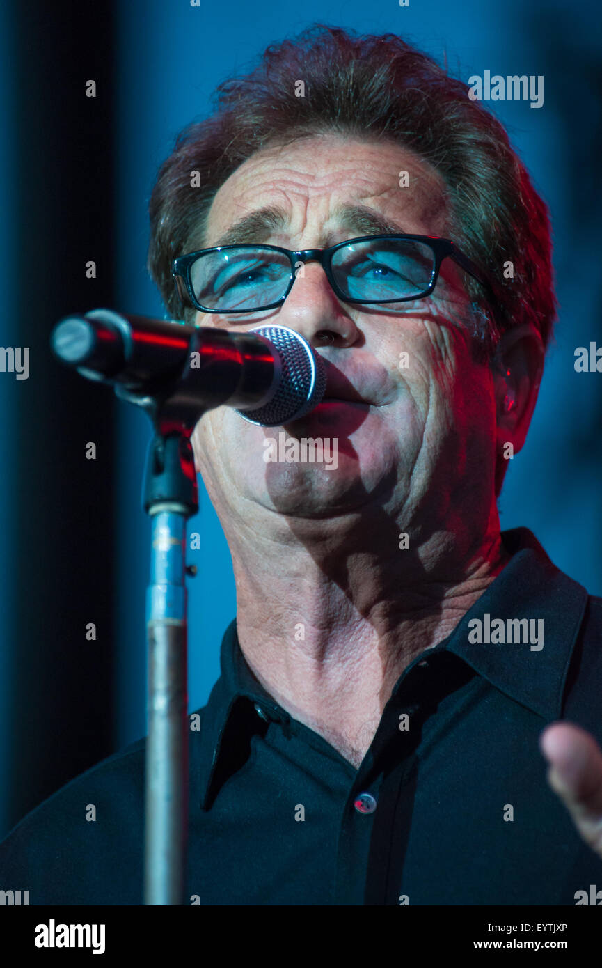 LINCOLN, CA - July 31: Huey Lewis and The News performs at Thunder Valley Casino Resort in in Lincoln, California on July 31, 20 Stock Photo